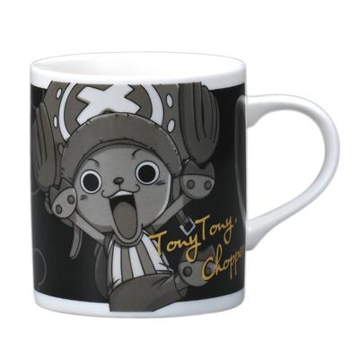 Chopper Straw Hat Pirates Monochrome Microwave and Dishwasher Made In 124155 "One Piece" Mug, Approx. 300ml, Safe, Japan,