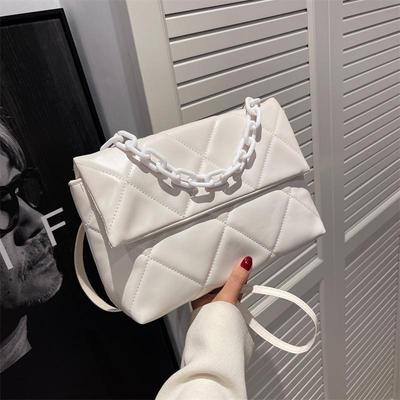 2022 Trendy Lente Diamant Crossbody Tas: Veelzijdige High-End Niche Kleine Vierkante Dames Tas