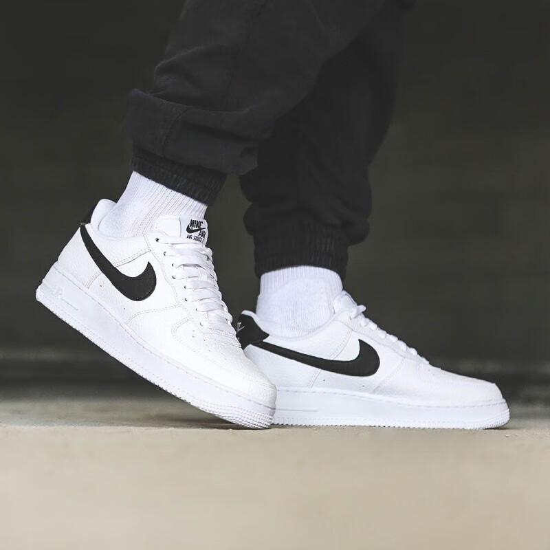 Nike Sneakers Air Force 1 GS Bianche Nere Bambino CT3839-100