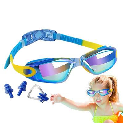 Çocuk Yüzme Gözlüğü Genç Yüzme Çocuk Su Gözlüğü Buğu Önleyici Net Görüş Gözlüğü Çocuklar Gençler için UV Koruması