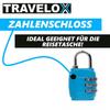 TRAVELOX Luggage Strap Luggage Strap Luggage Tag Luggage Lock Luggage Tag Blue
