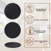 1Pcs Non Slip Round Silicone Drink Coasters Black Cup Coaster For Hot And Cold Beverages Drinks - Anti Stain And Heat Resistant