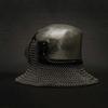 Medieval Bascinet Nasal Helmet with Chainmail Aventail Knight Armor Helmet for LARP, SCA, and Cosplay Gift