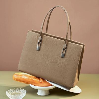 Leather Women's Bags, Large-capacity Commuting 2025 New First-layer Cowhide Tote Bags, Fashionable and Versatile Women's Handbags