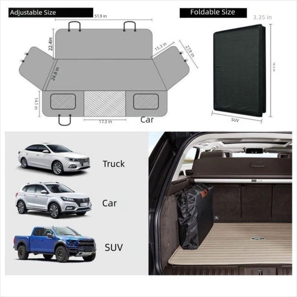 Coprisedile Auto Grande Impermeabile Antiscivolo Cuscino per Animali Domestici Multiuso Estensione Sedile Posteriore per Animali Domestici