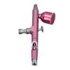 Pistol Aerograf Roz Duze Diametru 0.3mm Pistol de Vopsit Aerograf Portabil pentru Nail Art