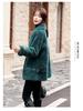 2025 Women's Real Wool Shearling Coat - One-Piece Lambswool Fur Outerwear, Off-Season Style