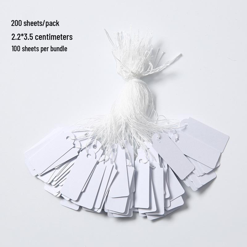 

200 шт. Эластичные шнурки для подвесных бирок для ювелирных изделий, ценников