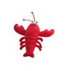 Cute Cartoon Lobster Headband and Keychain Set - Hair Tie, Brooch, and Bag Accessory