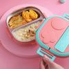 304 Stainless Steel Compartment Lunch Box 550ml Food Container Lunch Storage Container  For Office