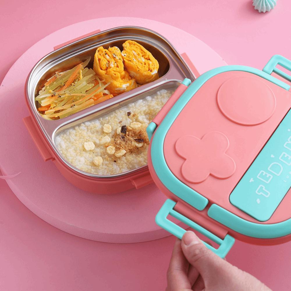 304 Stainless Steel Compartment Lunch Box 550ml Food Container Lunch Storage Container  For Office
