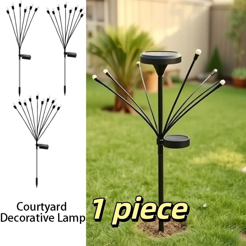IP65 Waterproof Solar Firefly String Lights Wind Motion LED Garden Lights  Camping Decoration