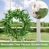 Suction Cup Hooks, Clear Reusable Heavy Duty Vacuum Suction Cup Hooks Glass Kitchen Bathroom Hooks for Towel