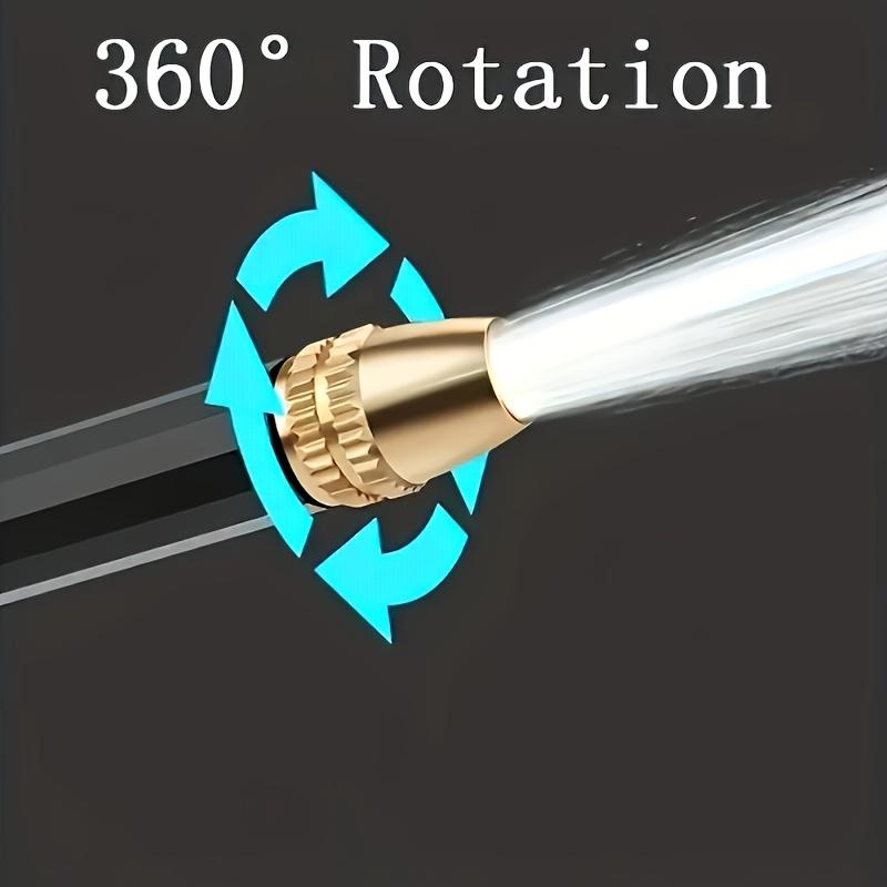 1pc Black Plastic Body Copper Plated Front Plate Machine High-pressure Car Wash Water Gun Household Shower Car Wash Water Gun