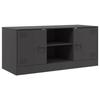 VidaXL TV Cabinet Black 99x39x44 Cm Steel, TV Bench, TV Unit, Multimedia Cabinet, TV Sideboard, Hi-fi Cabinet, Center of 841685