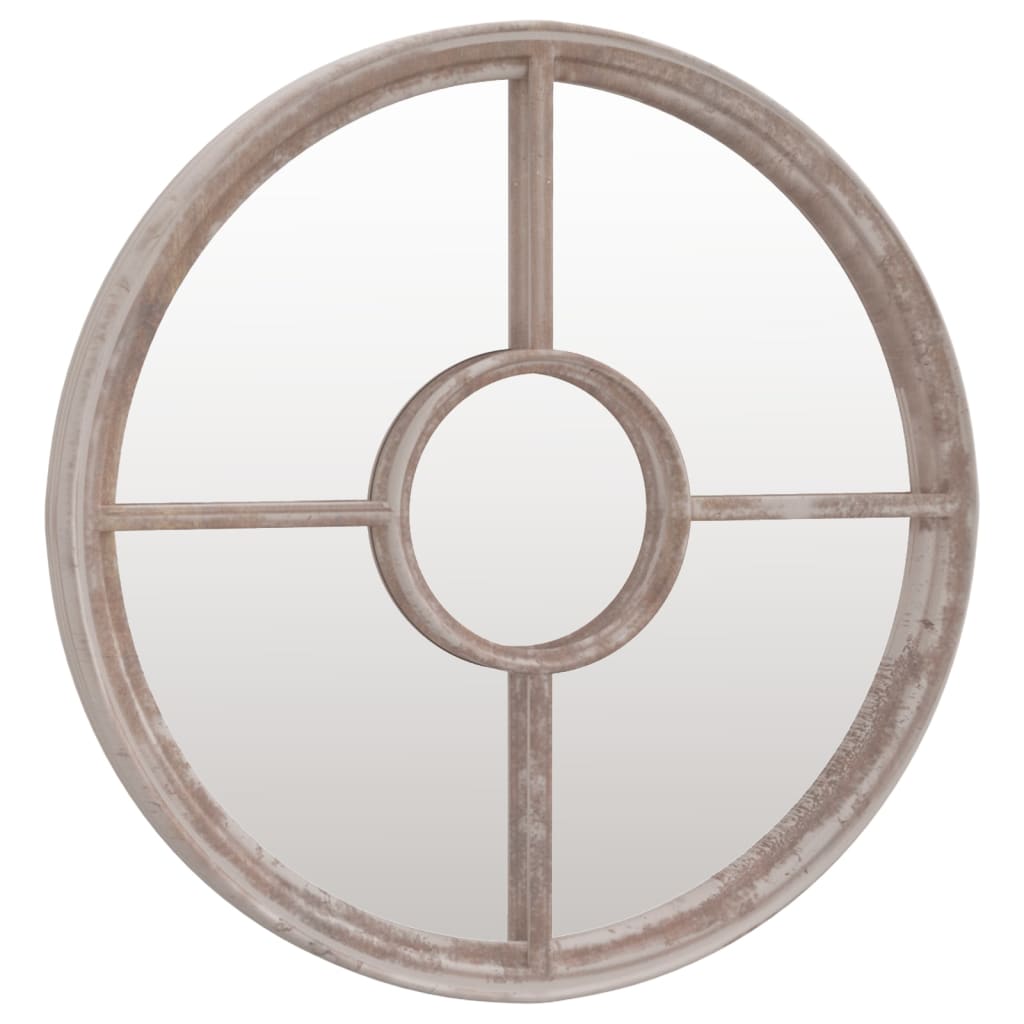 Garden Mirror Sand 60x4 Cm Iron Round