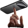 Hongzhuo Metal Backplate Cooling Case for iPhone 16 Pro, Full Coverage Shockproof Matte Soft Edge Hard Shell, Graphite Black