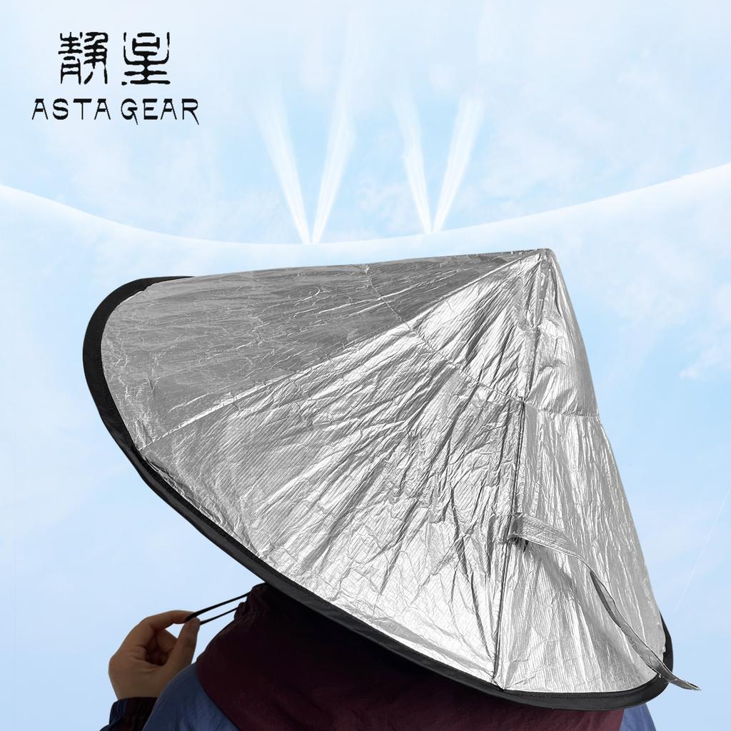 ASTA GEAR Tyvek/DCF Sun Hat Outdoor Ultralight Hat Rainproof Folding Silver-Coated Hat Sunproof Hiking Backpacking
