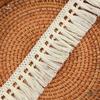 Plaid Fringe Polyester Lace Trim for Skirts, Tablecloths, DIY Bags, and Hat Accessories