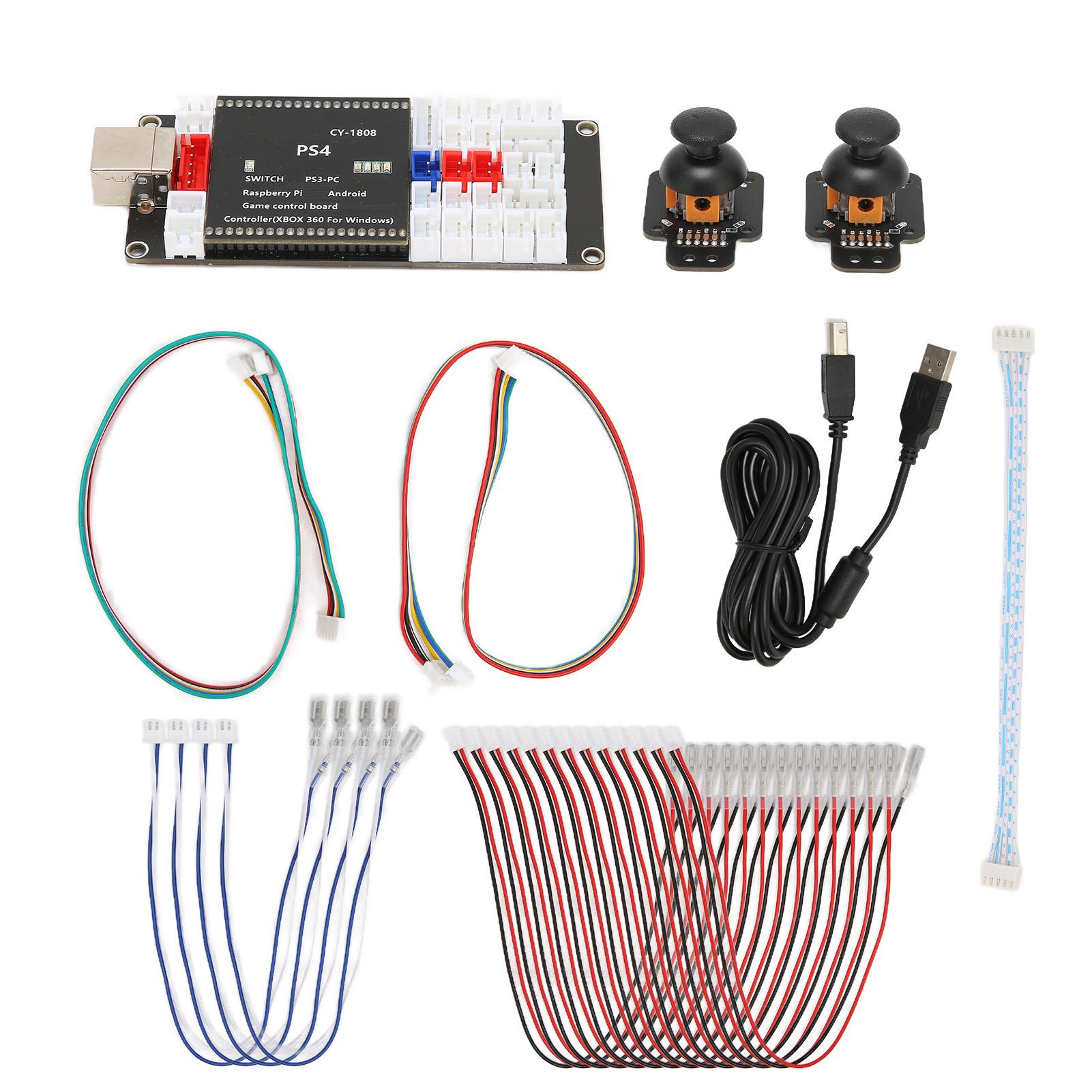 

Arcade Encoder No Delay USB Game Controller DIY Code Board with 3D Analog Joystick Sensor for PS4