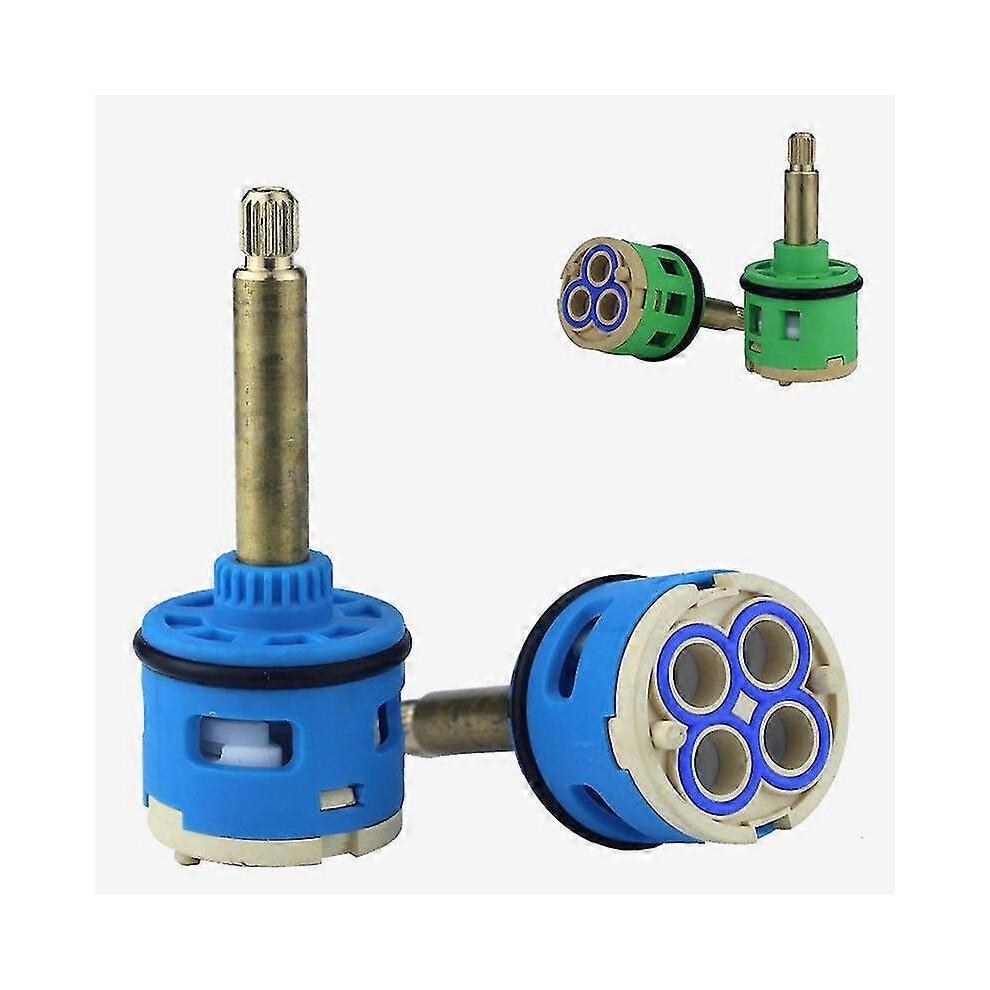 (33mm Dia. 3P 85mm L) 1pc Watersaving Replacement Ceramic Spool Water Mixer Shower Room Faucet Cartridge Tap Replace Valve Kitchen Bathroom Accessorie