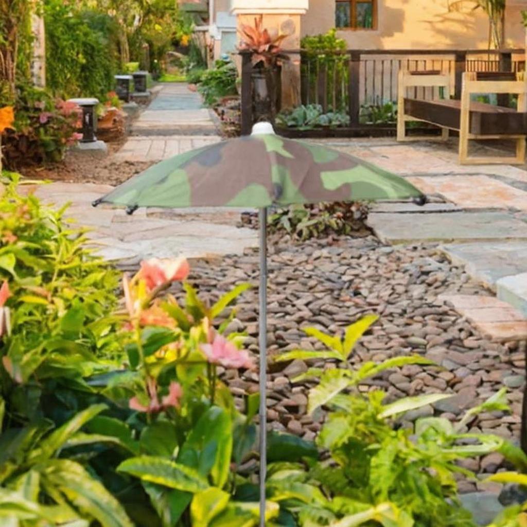 Plant Umbrella Easy to Install Decorative Decoration Multipurpose with Stake for Patio Backyard Planters Pot Outdoor Indoor