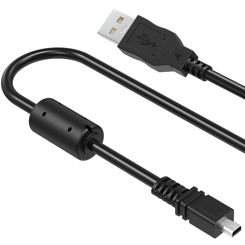 USB-кабель UC-E6, кабель для передачи данных USB Mini-B для камеры, совместимый с Nikon D3200 D3300 D5300 D5500 D7100 D7200, USB-кабель UC-E16 UC-E23 для Nikon 3.3 feet