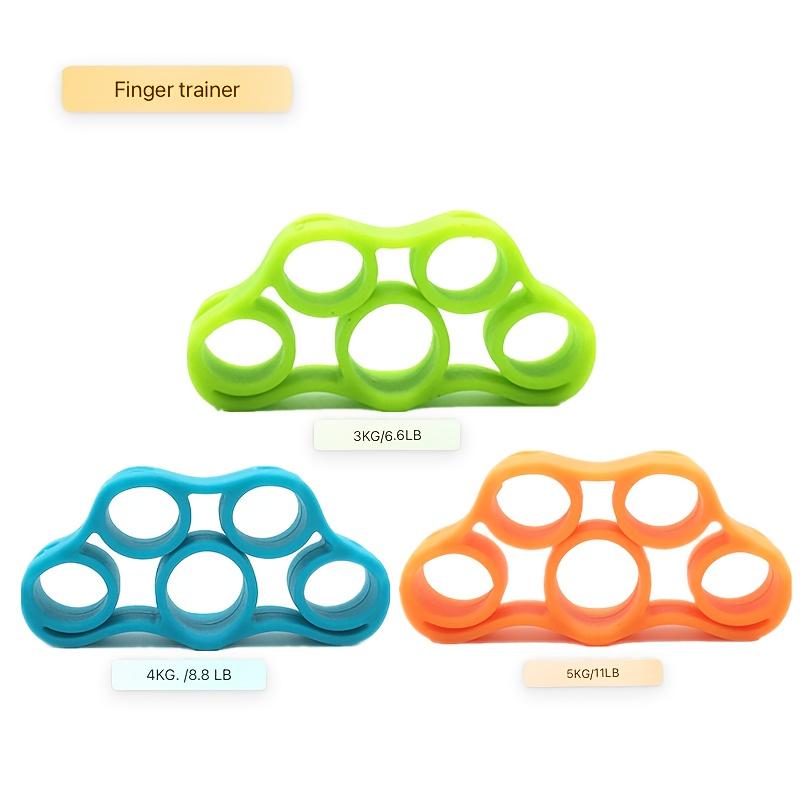 Finger Training Resistance Band-Silicone Hand Grip Strengthener - Portable Finger Expander for Hand and Finger Strength Training