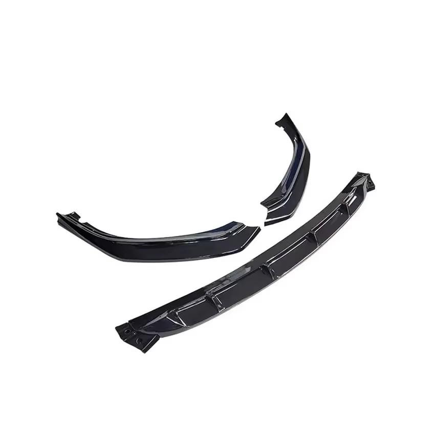Für BMW 5 G30 G31 525i 530i 530d 540i M 2017-2020 Auto Frontstoßstange Lippe Kinnschutz Diffusor Abdeckung Deflektor Karosserie-Kits Glanzschwarz