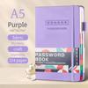 Cross-border A5 Password Notebook with Letter Labels for Account and Website Management