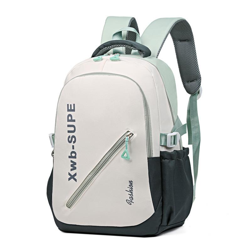 Fashion backpack Junior high school student college girl cute simple backpack high-end school bag lightweight large-capacity travel bag