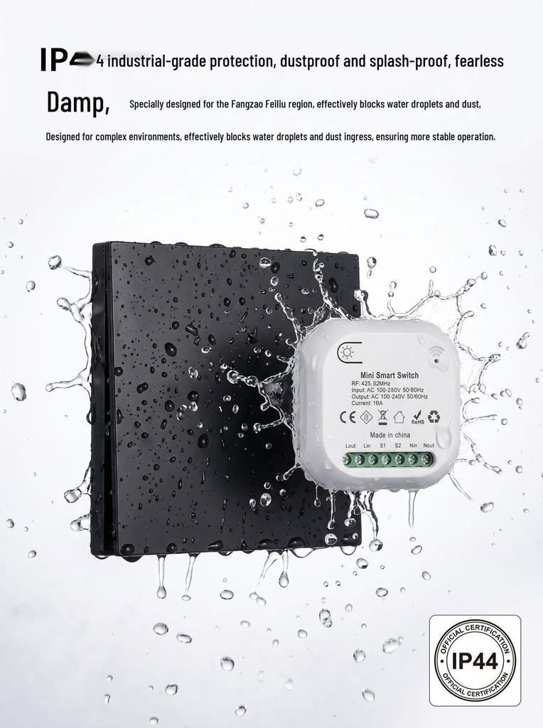 Wireless Multi-Control Light Switch with BFT Rolling Code Support