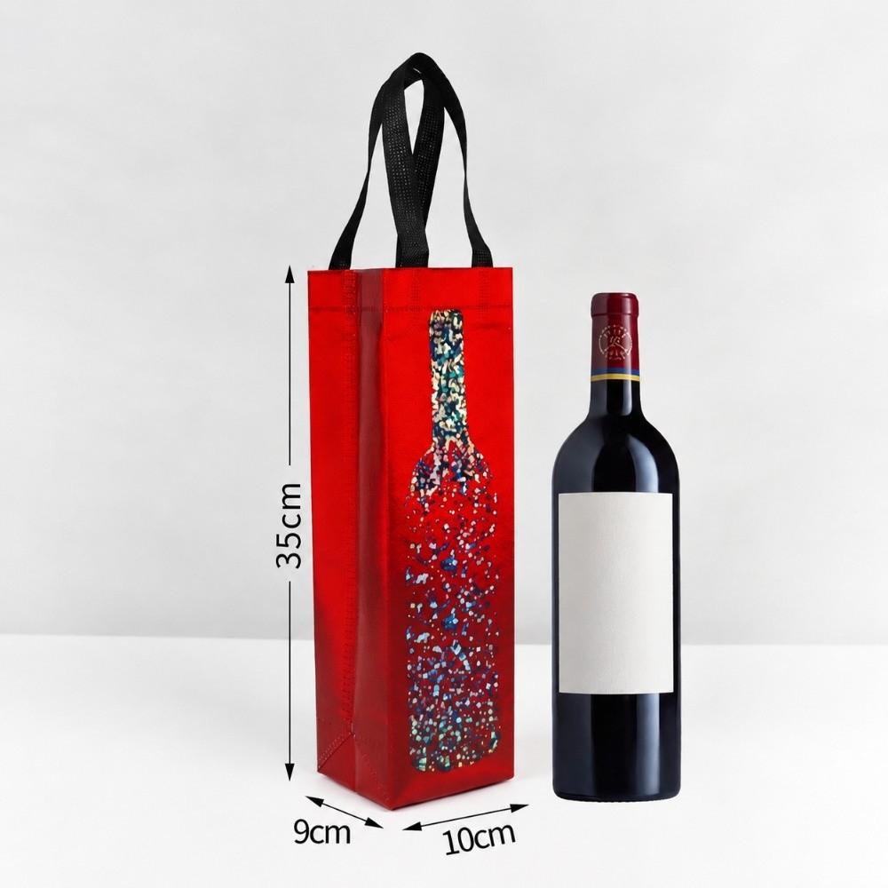 Portable Wine Carrier Bag 5×10×9cm Wine Gift Bag Reusable Bottle Packaging Bag for Wine Lovers