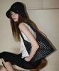 Seullouseulloulli Fruits Handmade Crochet Raffia Bucket Hat _ Black