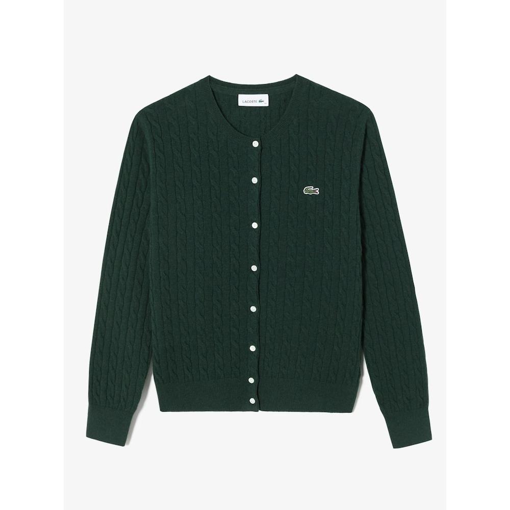 

LACOSTE Женский кардиган с круглым вырезом и косами AF091E 54N 132 Q2NAF091E 54N132