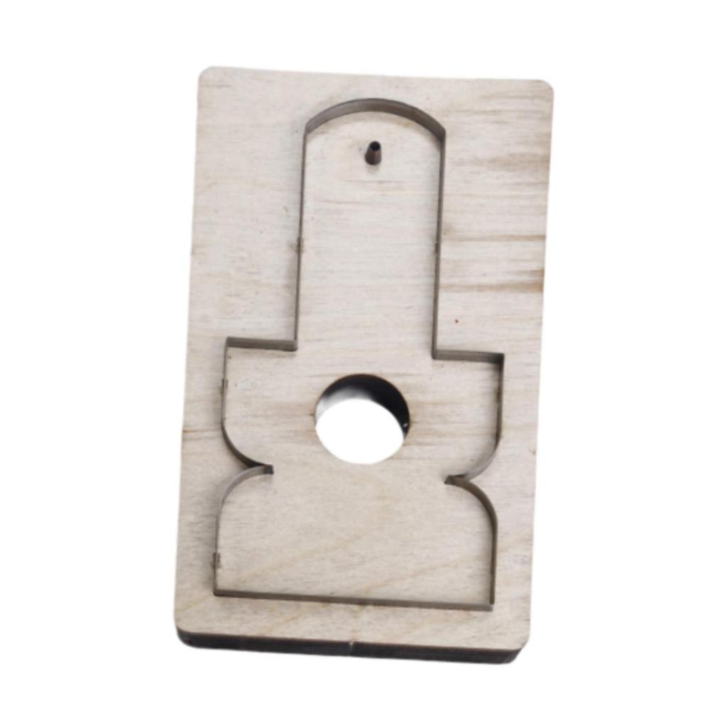 Leather Cut Die Handcraft Cutting Stencil Easy Carrying Leather Plate Knife Die for Tailor Beginner Househld Studio Devices
