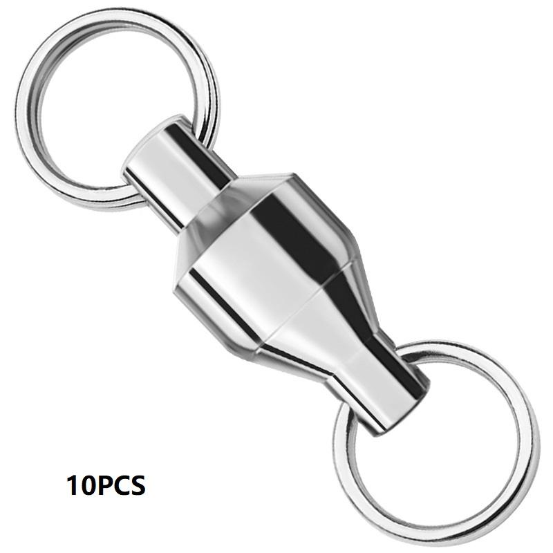 

10 шт. подшипников с двойной головкой и двойным кольцом, вращающееся кольцо, высокоскоростной вращающийся кольцевой соединитель, большой объект, кольцо в форме восьмерки, сильная сила растяжения 10#