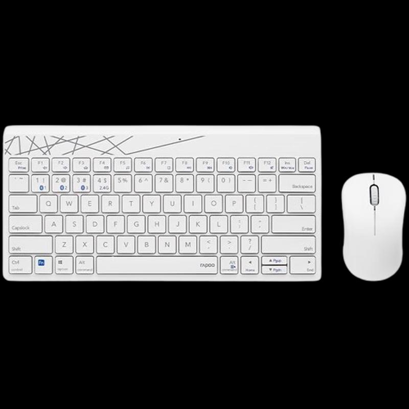 

Rapoo 8000GT Wireless Bluetooth Multi-mode Keyboard Mouse Set