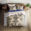 Green Tiger and Peacock Vintage Duvet Cover Set King Queen Double Full Twin Single Size Bed Linen Set