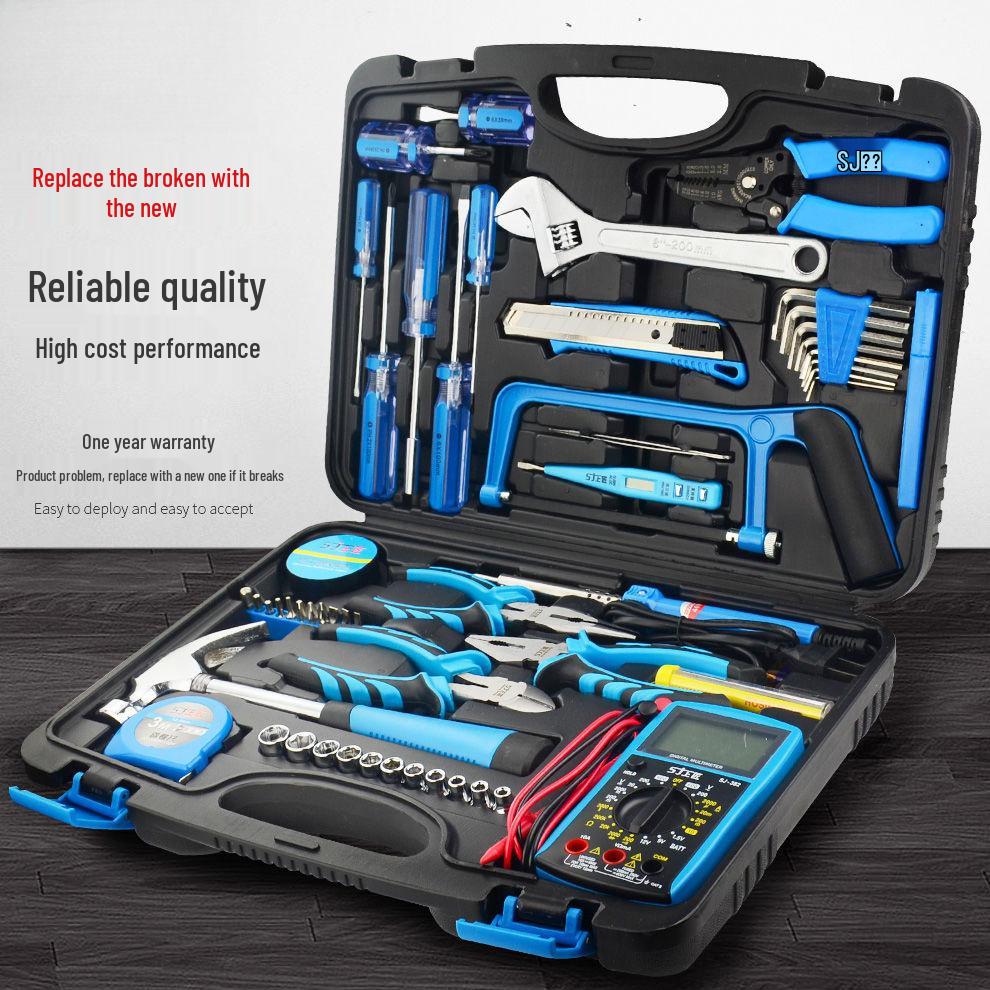 Handwerker Heimwerkzeugset: Elektrikerwerkzeugkasten mit Multimeter für elektrische Reparaturen & Studentenausbildung