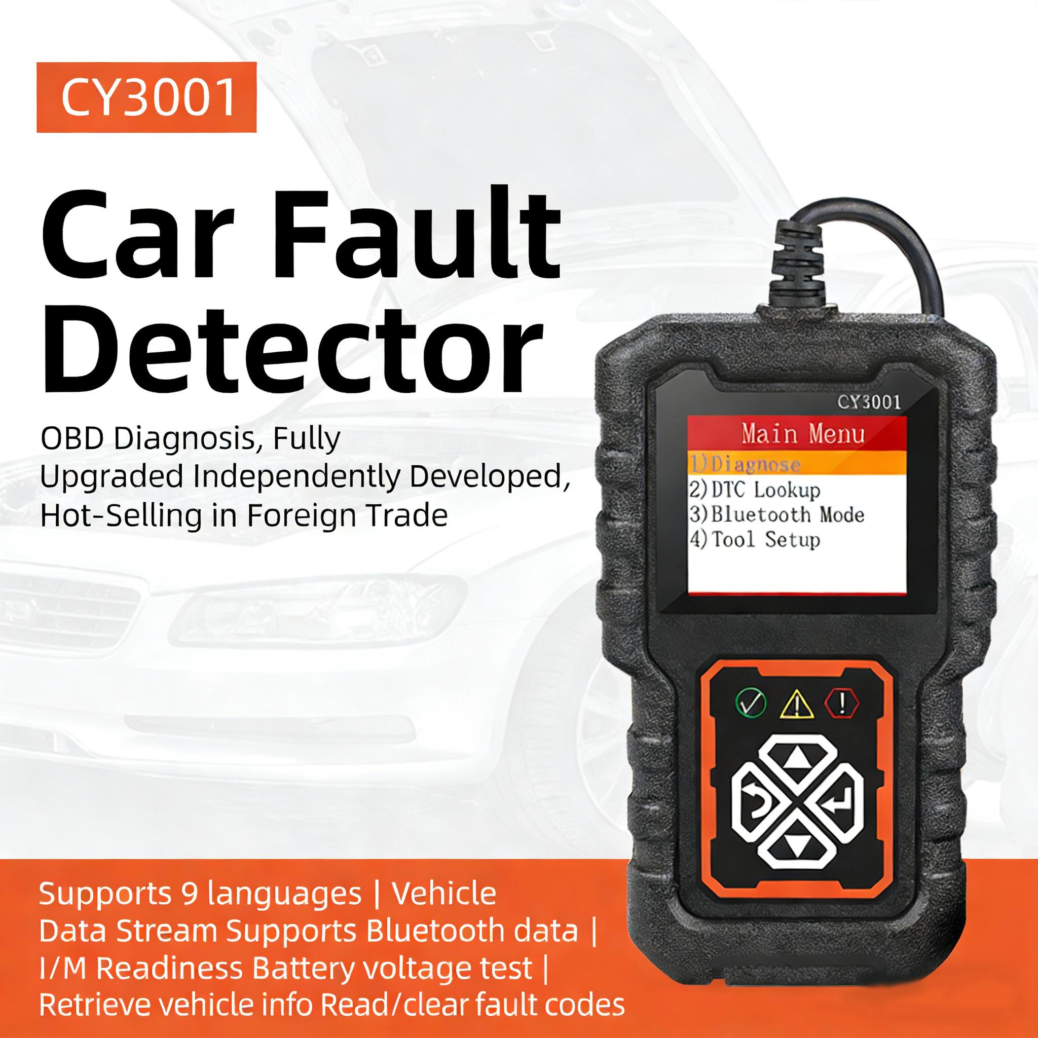 CY3001 Car OBD2 Scanner Diagnostic Tool Code Reader Car Voltage Tester Engine Fault Code Scanner Charging Tester Diagnostic one-size
