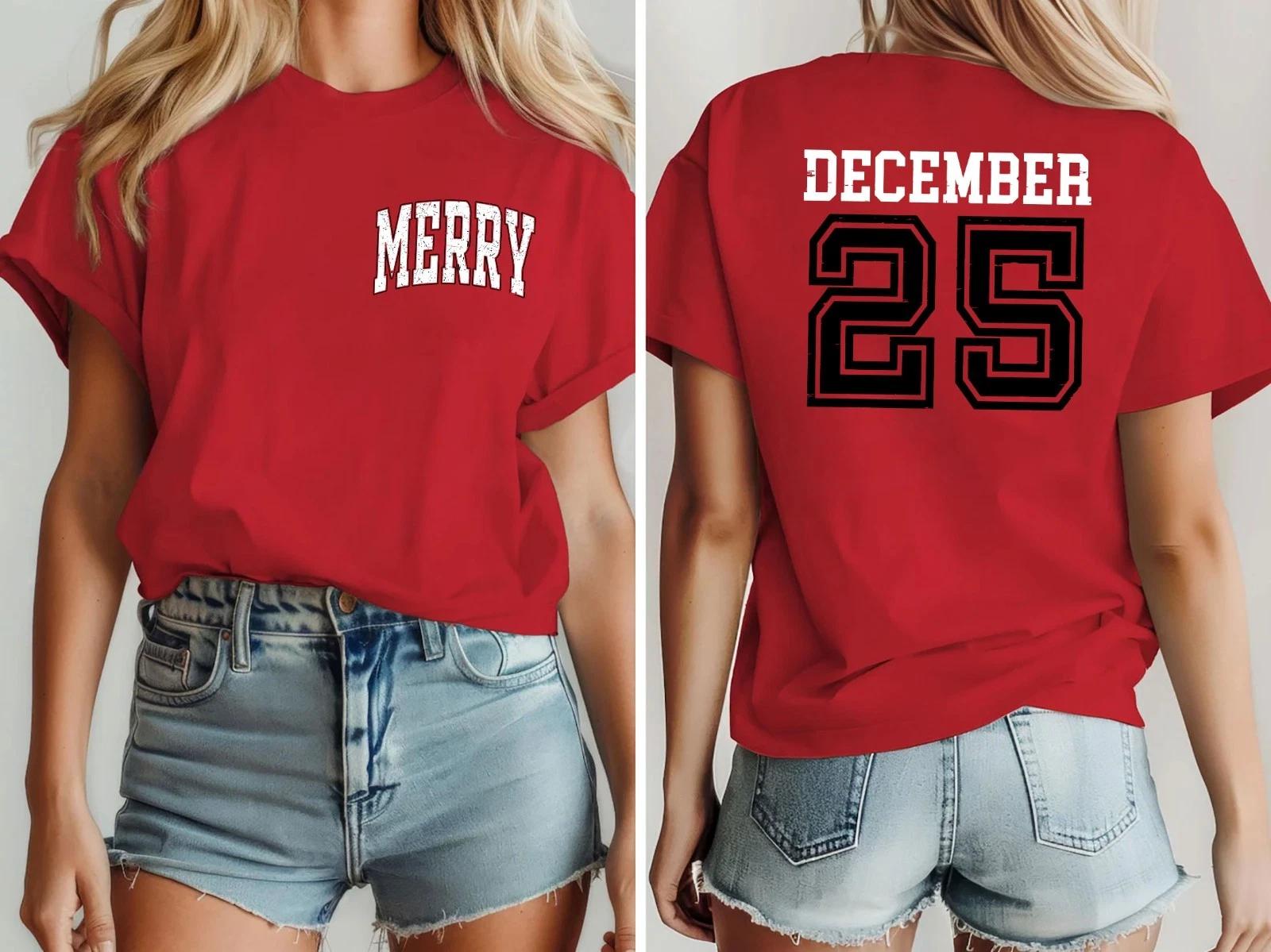 2025 Christmas unisex ,Night before Christmas Family, December 25 (CH) 4XL