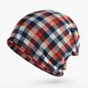 Turban Hat Women Men Unisex Beanie Digital Print Plaid Head Wrap For Outdoor Windproof & Warmth | Breathable Headwear Baggy Cap
