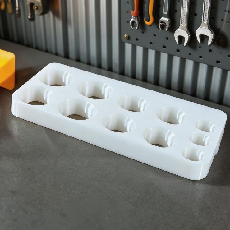 Extension Piece Storage Base 12cm X 4cm, Multi-Hole Plastic Rack for Garage Wall and Cabinet Area Arrangement Use