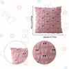 45x45cm Easter Rabbit Pillowcase Cozy Sofa Cushion Cover Office Backrest Lumbar Pillow Cover For Stylish Home Bedroom Decor