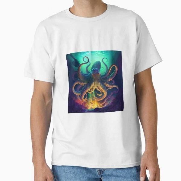 Octopus King Of The Seas Classic TShirt Made In UsaAus TShirt S2xl S