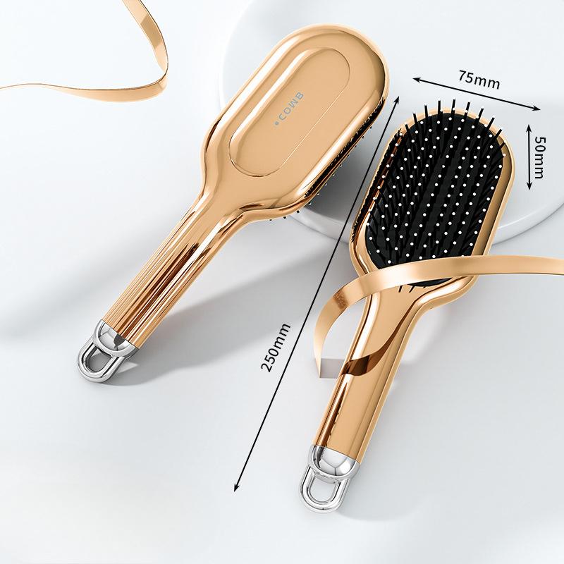 

Расческа с воздушной подушкой, расческа с воздушной подушкой, расческа для длинных волос, массаж кожи головы, гальванизированная расческа для укладки, пушистая бытовая расческа 1pc янтарный золота