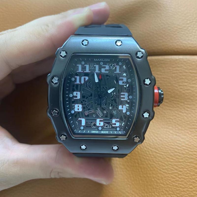 Wurmloch-Uhr Karomuster-Uhr Typ Mode-Uhr Multifunktionale Nicht-Mechanische Uhr Herrenuhr