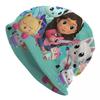 Gabbys Dollhouses Cartoon Skullies Beanies Hats Cute Fashion Unisex Outdoor Cap Warm Head Wrap Bonnet Hat