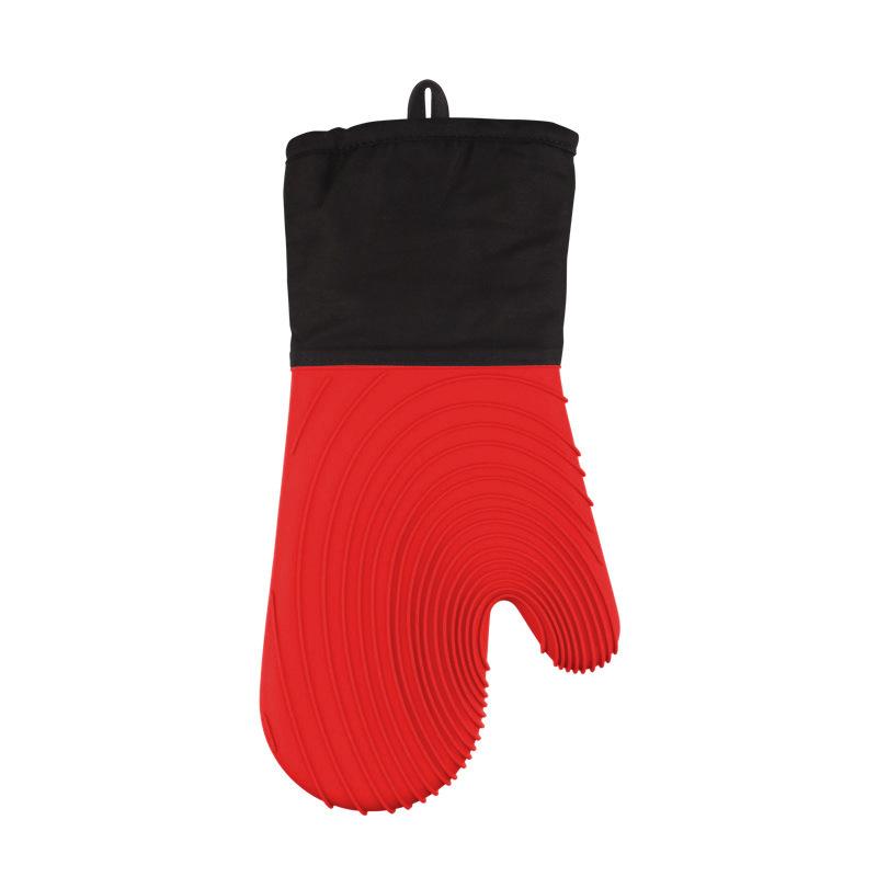 Silicone Insulated Gloves for Microwave Oven, Heat-resistant Kitchen, Thick Microwave Oven Baking Gloves